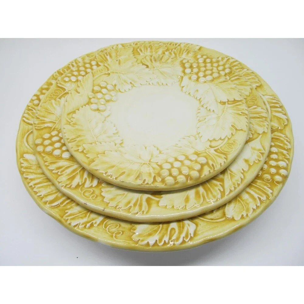 Williams Sonoma Napa Saffron Yellow 10.5 Pasta Bowl 8.75 Plate 6.5 Plate READ